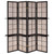 Iggy - 4-Panel Room Divider Folding Shoji Screen - Cappuccino