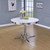 Retro - Round Wood Top Dining Table - White And Chrome