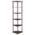 Bonwick - Wood 5-Shelf Corner Bookshelf - Cappuccino