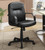 Minato - Upholstered Adjustable Home Office Desk Chair - Black