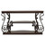 Laney - Scrollwork Entryway Sofa Console Table - Deep Merlot