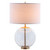 Kenny - Drum Shade Clear Glass Table Lamp - Brass