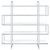 Elmer - 5-Shelf Bookshelf - Clear And Chrome