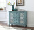 Rue - 4-Drawer Wood Trellis Accent Storage Cabinet - Blue