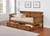 Oakdale - Wood Storage Trundle - Rustic Honey