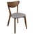 Alfredo - Dining Side Chair (Set of 2) - Gray And Natural Walnut