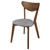 Alfredo - Dining Side Chair (Set of 2) - Gray And Natural Walnut