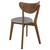 Alfredo - Dining Side Chair (Set of 2) - Gray And Natural Walnut