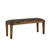 Lamont - Fabric Upholstered Accent Bench - Black And Natural