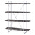 Grimma - 4-Shelf Bookshelf - Rustic Gray And Chrome