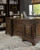 Hartshill - 7-Drawer Executive Desk - Burnished Oak