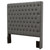 Camille - Upholstered California King Panel Headboard - Gray