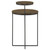 Yael - Round Mango Wood Accent Side Table - Natural And Gunmetal