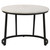 Miguel - Round Marble Top Coffee Table - White And Black