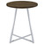 Burkhart - Round Pub Height Bistro Bar Table - Brown Oak
