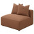 Jennifer - Upholstered Armless Chair - Terracotta
