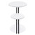 Hilly - 3-Tier Round Accent Side Table - White And Black