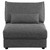 Sasha - Upholstered Armless Chair - Barely Black