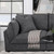 Sasha - Upholstered LAF Chair - Barely Black