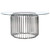 Veena - Round Glass Top Metal Dining Table - Chrome