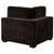 Lakeview - Upholstered Corner Chair - Dark Chocolate