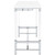 Norcrest - Acrylic Leg Bar Table - White High Gloss