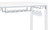 Norcrest - Acrylic Leg Bar Table - White High Gloss