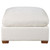 Lakeview - Rectangular Upholstered Ottoman - Ivory