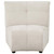 Charlotte - Upholstered Curved Armless Chair - Ivory