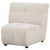 Charlotte - Upholstered Curved Armless Chair - Ivory
