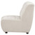Charlotte - Upholstered Curved Armless Chair - Ivory