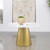 Ambrose - Round Marble Top Dining Table - Brushed Gold
