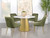 Ambrose - Round Marble Top Dining Table - Brushed Gold