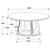 Trofello - 5 Piece Round Dining Table Set - White Washed