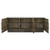 Dennis - 3 Door Marble Top Sideboard Buffet - Tobacco Gray