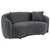 Brookside - 2 Piece Velvet Upholstered Sofa Set - Dark Gray