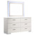 Felicity - 6-Drawer Dresser With LED Mirror - White High Gloss