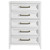 Marielle - 5-Drawer Bedroom Chest - Distressed White