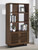Maddox - 3-Shelf Cabinet Bookcase - Walnut