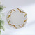 Dorinda - Round Kintsugi Style Wall Mirror - Gold