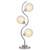 Amberley - 3-Light Curvy Metal Table Lamp Silver - Silver