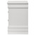 Louis Philippe - 2-Drawer Nightstand Bedside Table - White