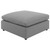 Raleigh - Boucle Upholstered Ottoman - Gray