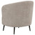 Ellorie - Upholstered Channel Back Curved Chair - Beige