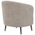 Ellorie - Upholstered Channel Back Curved Chair - Beige