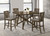 Canfield - 5 Piece Counter Height Dining Set - Brown