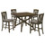 Canfield - 5 Piece Counter Height Dining Set - Brown