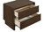 Glenwood - 2-Drawer Nightstand Bedside Table - Warm Brown
