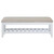 Bexhill - Upholstered Rectangular Bench With Shelf - White