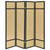 Pearce - 4-Panel Bamboo Room Divider Folding Screen - Natural